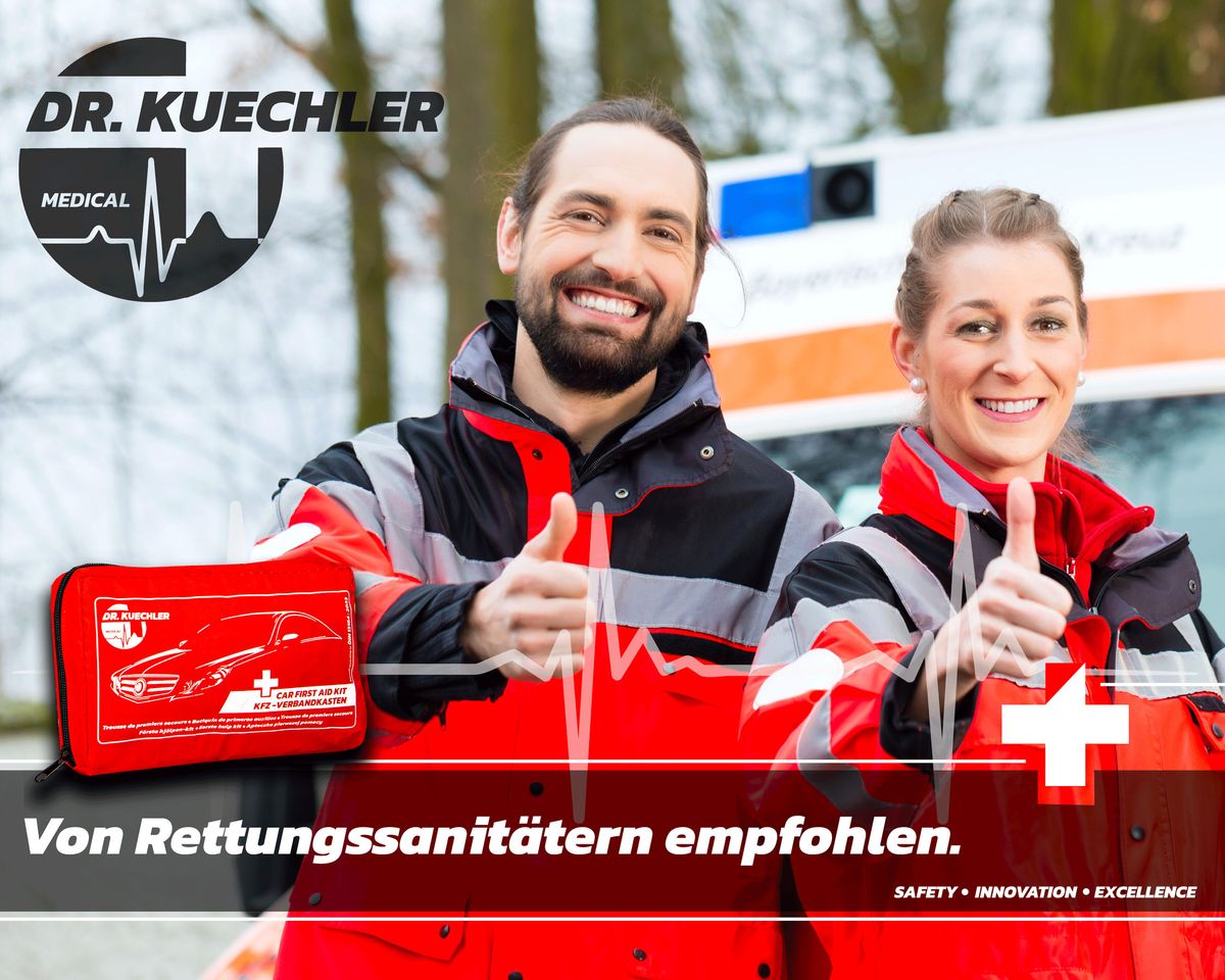 Qualitäts- KFZ Verbandstasche, Auto, PKW Verbandskasten 2023